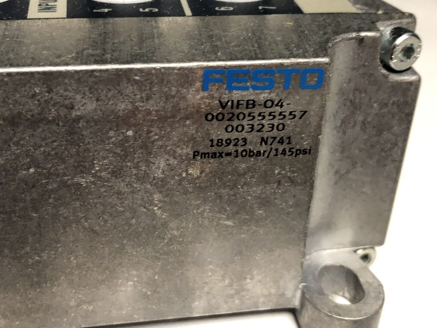 Festo Vigp-04-Fb-D-1 Valve Assembly,Vigi-04-D-1,Ifb13-03,Vige-03-Fb-8-5Pol,Ev