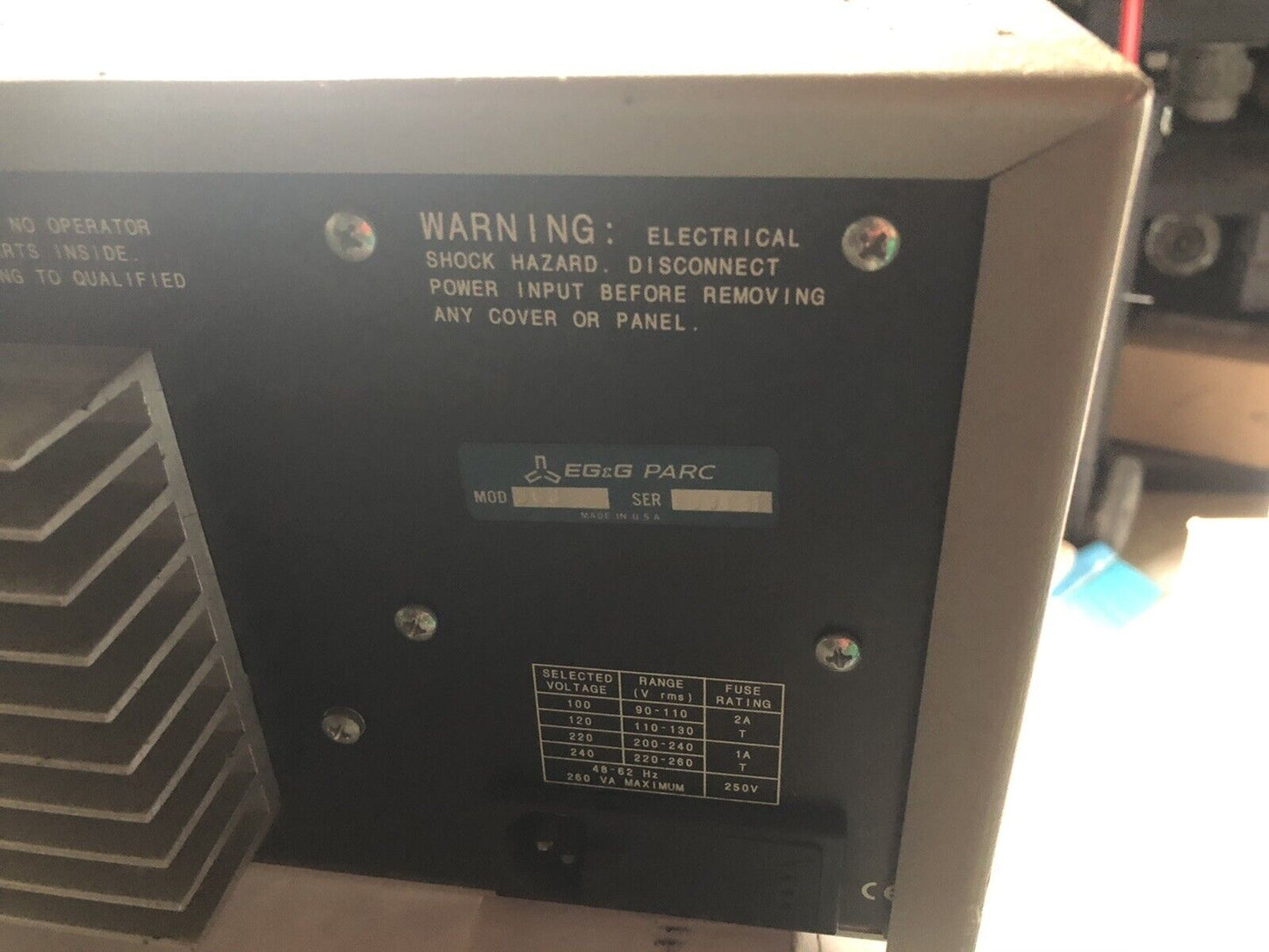 Eg&G Parc 363 Instrument Model 363 Potentiostat,Galvanostat,Princeton Applied,Tn