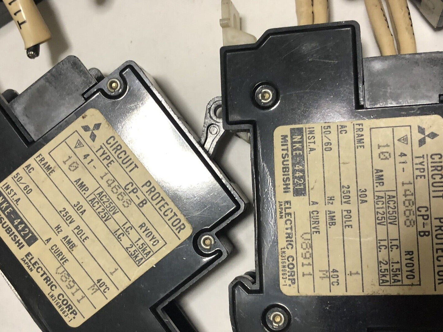 Lot 6 Mitsubishi Electric No-Fuse Breaker Nf30-Cb,Cp-B,20Amp,30 Amp,41-14668,Ek