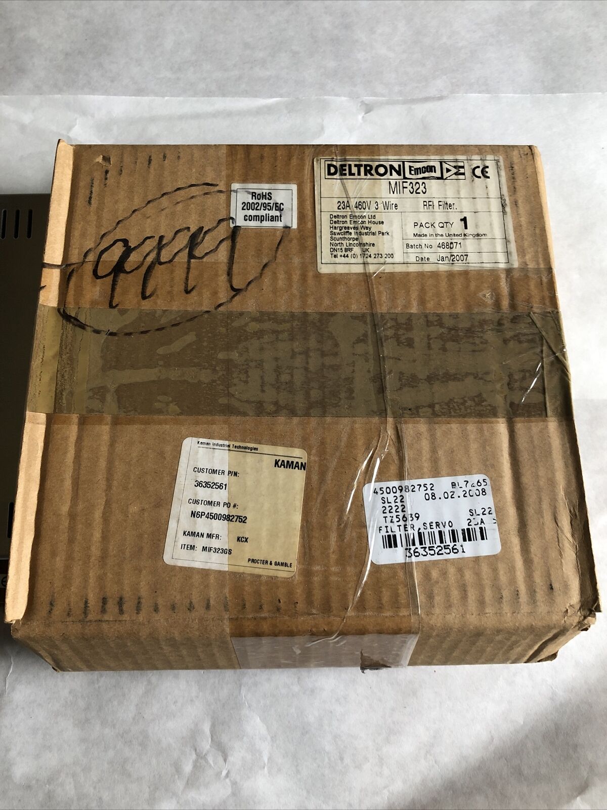 New Roxburgh Mif323 ,520V Deltron Rfi Filter, 23A,Ba
