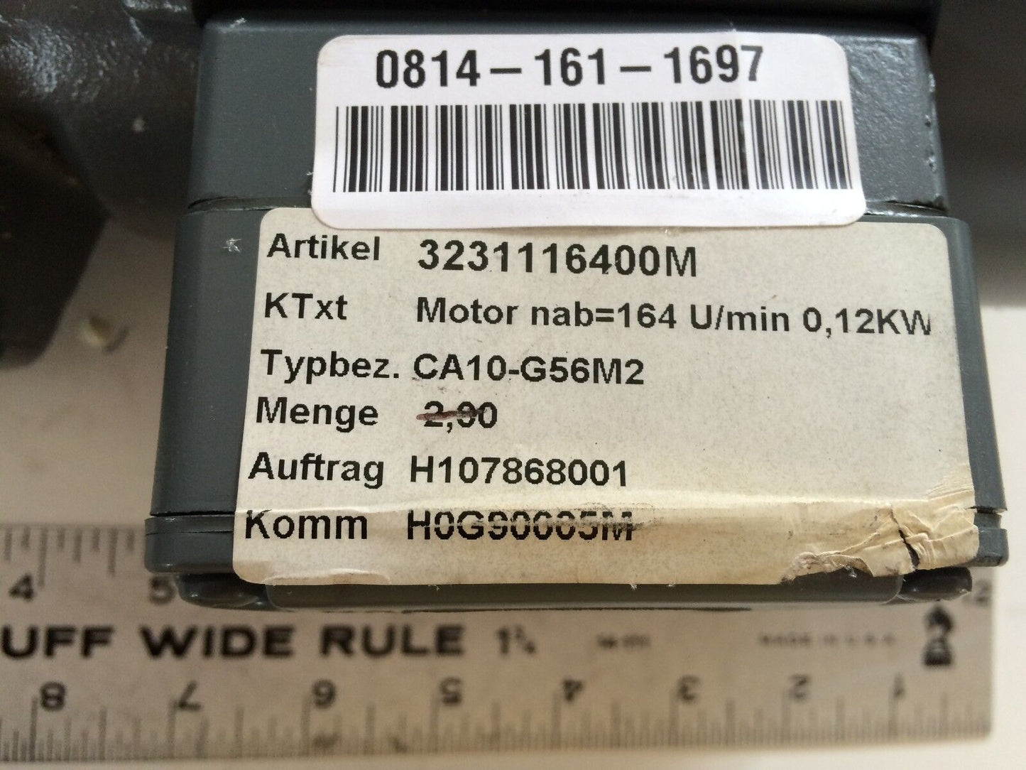 New Himmel Ca10-G56m2 H-04-A Gear Drive,P-79124/2,3-Phase,220-480 V,623 202,Ed