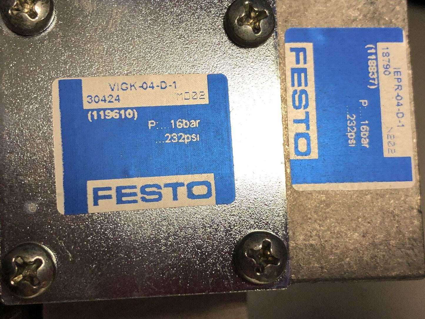 Festo Vimp-04 0020555557,Iepr-04D1 Vigk-04-D-1,Iepl-04,Muhx2-Zp-D-1-24G Valve,Ev