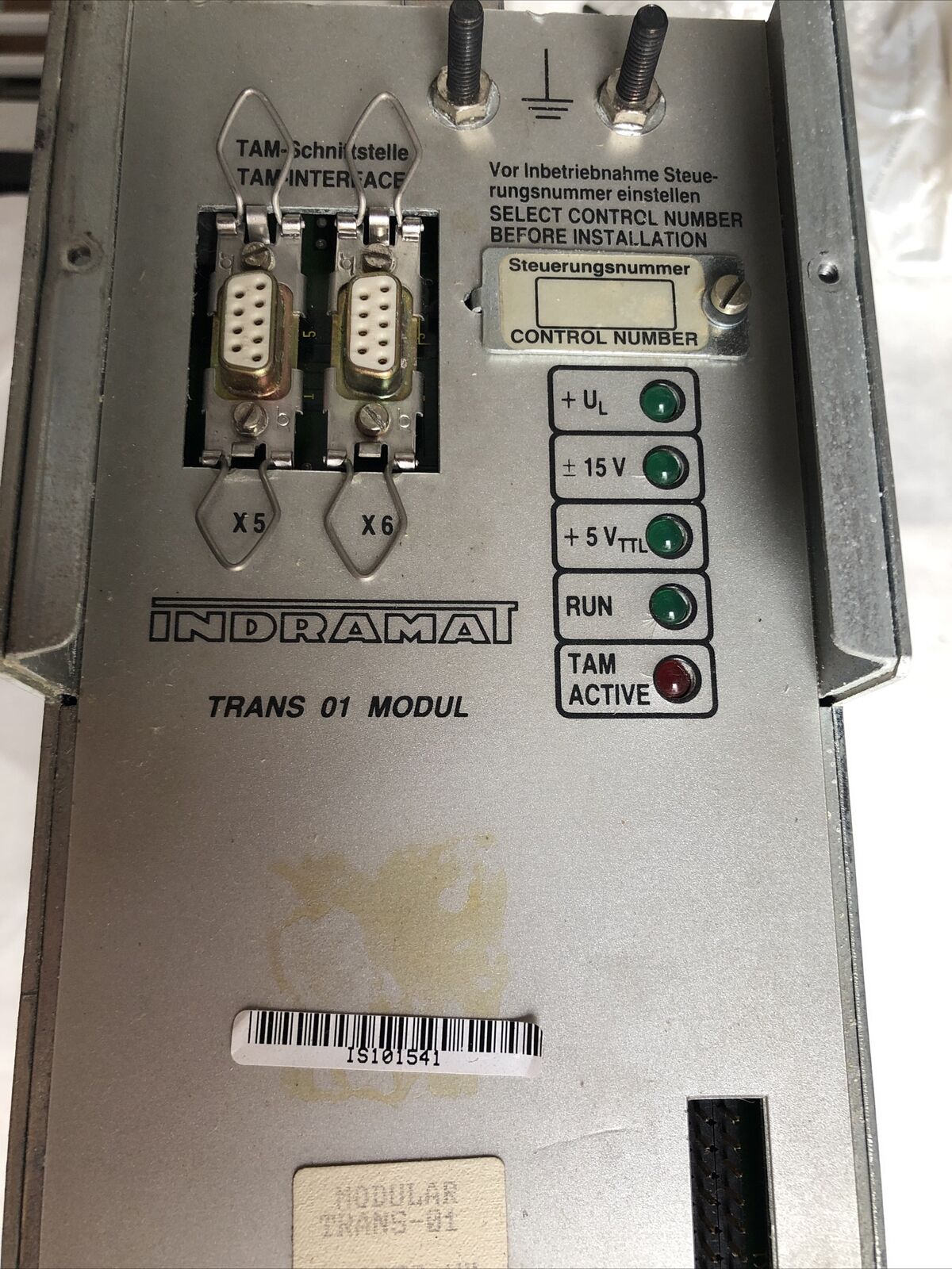 Indramat Tr 33/005.2-Us,Trans 01 Modul,100970313 Trans-01 Ac Servo Controller,Fe