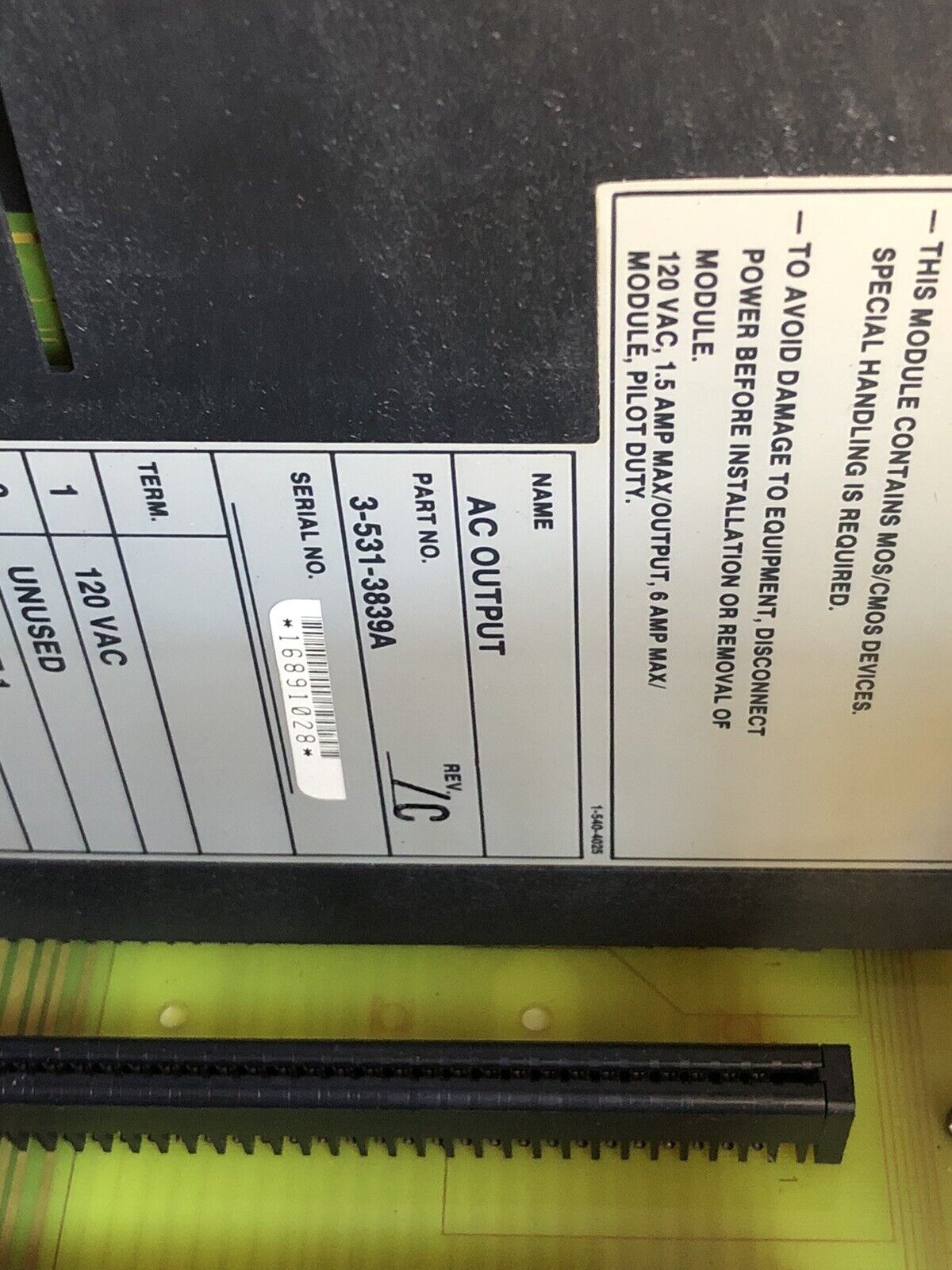 Cincinnati Milacron Plc Iba,Dci,Aco,Rack Chase 3-531-3839A,3-531-3891A/B,Tc