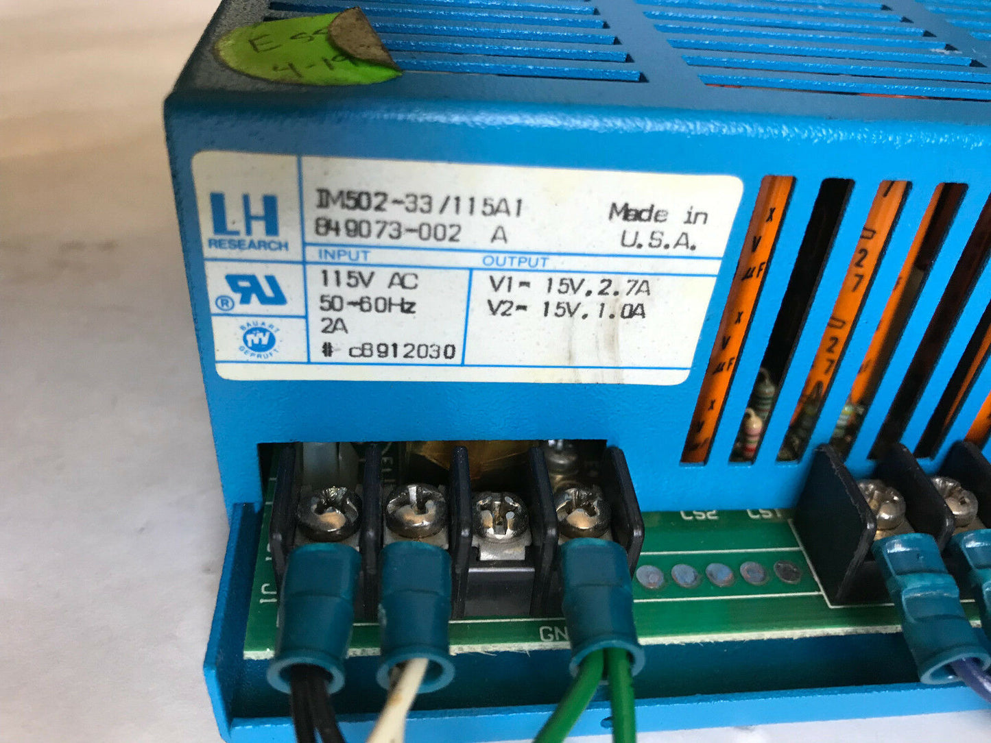 Lh Research Power Supply Im502-33/115A1 ,849073-002 A,Aa