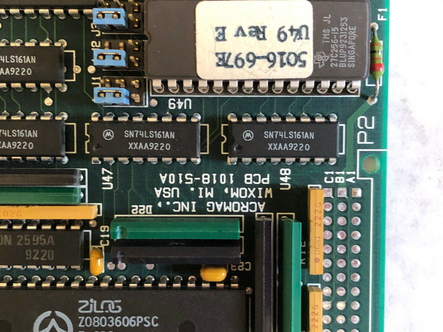 Acromag Avme 947X,Avme9470 Digital Pcb Card,Avme 9470 Wixom,Pcb 1018-510A,Bv,Ag