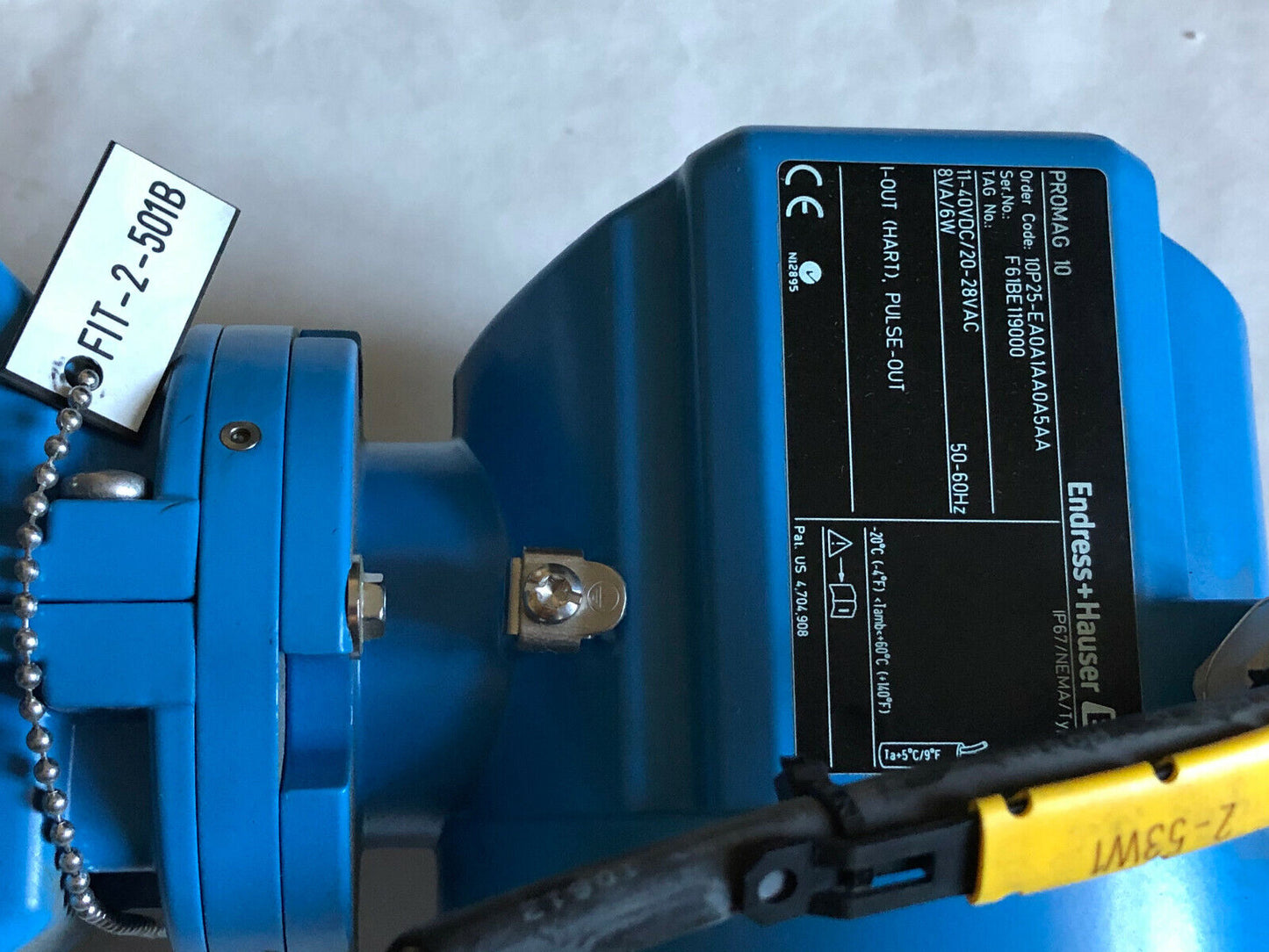 Endress Hauser 10P25-Ea0a1aa0a5aa Promag P,Promag 10 Flowmeter,Fit-2-510B,Ek