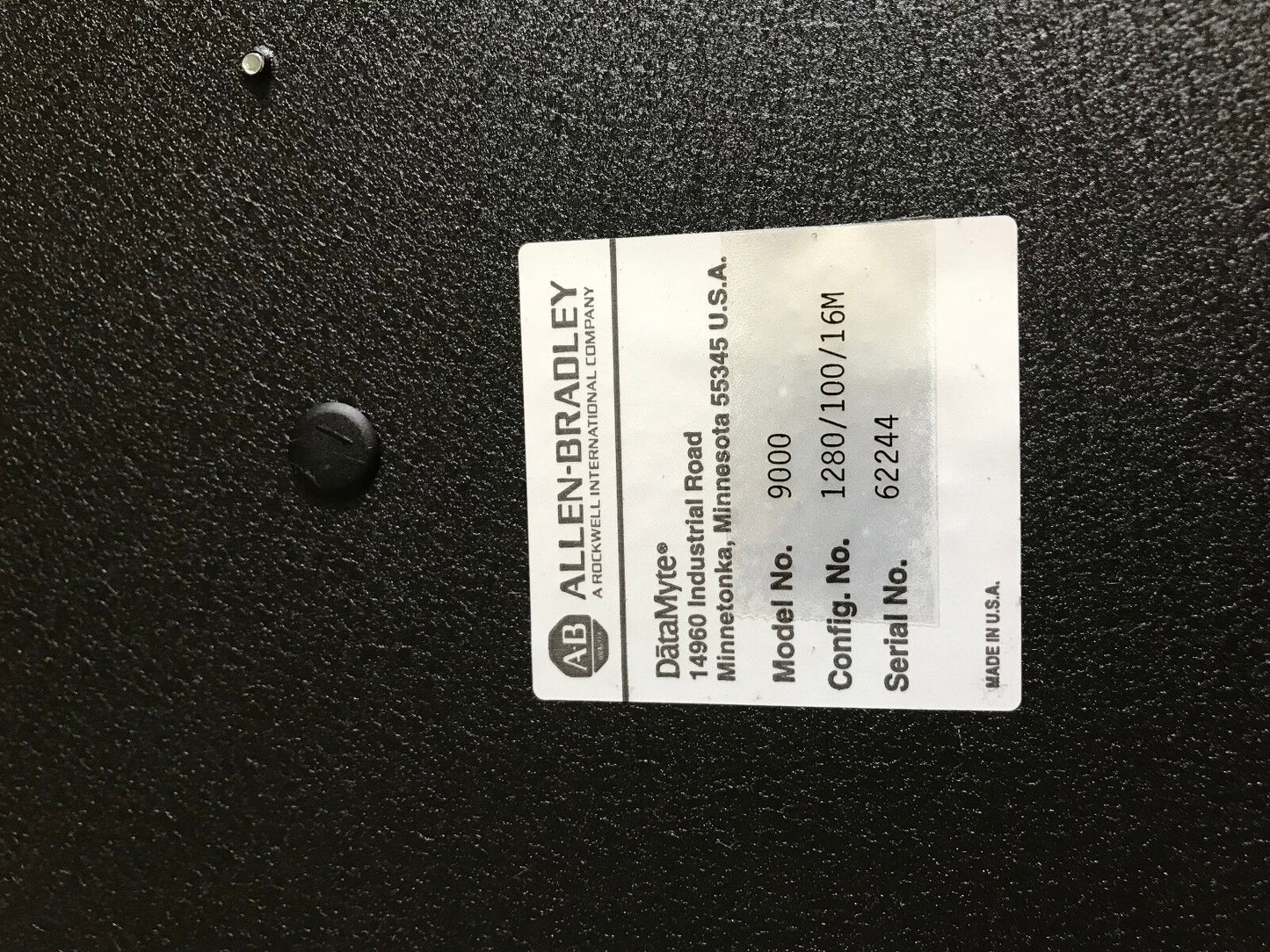 New Allen-Bradley Datamyte 9000,Allen Bradley 912-E Data Colletion System,Er