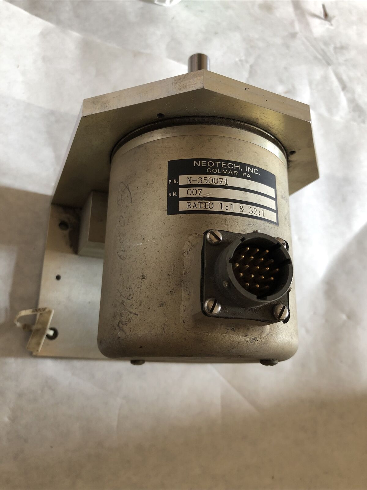 Neotech N-350071 Resolver, Ratio: 1:1 & 32:1 Encoder,Br