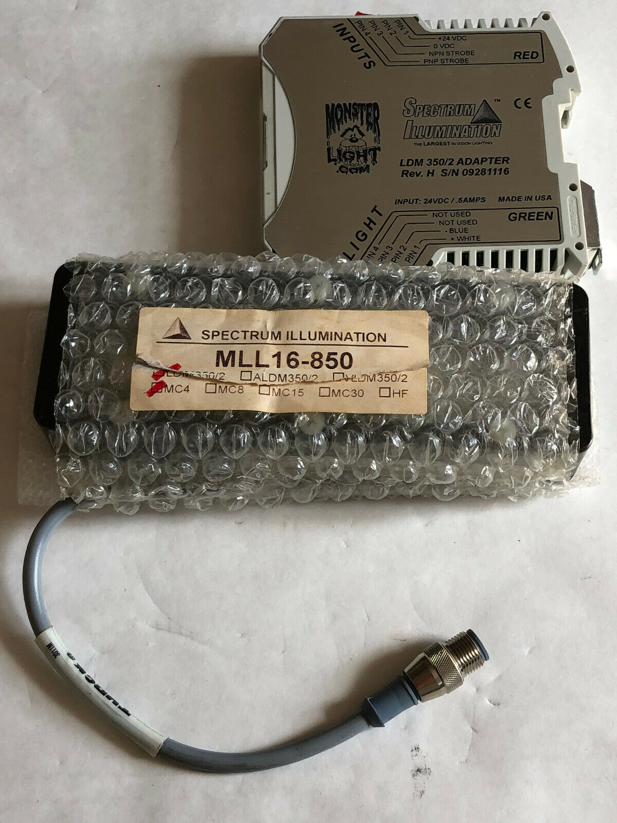 New Spectrum Illumination Mll16-850,Ldm 350/2 Adapter Controller,Am