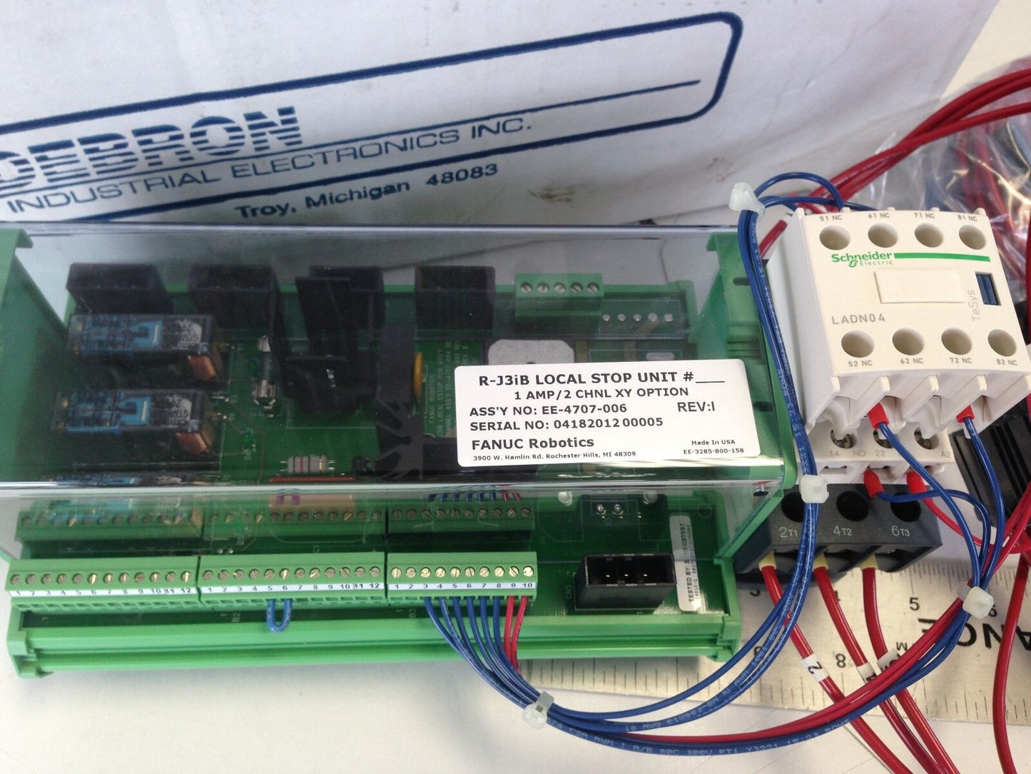 New Fanuc Ee-4707-006 R-J3ib Local Stop Unit Ladn04,Fg