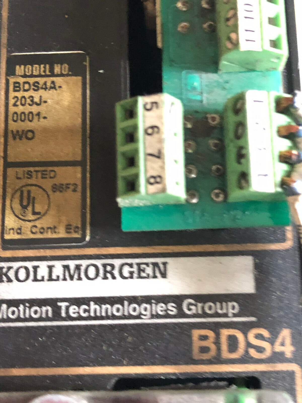 Kollmorgen Bds4a-203J-0001Wo Ac Servo Drive, 230 Vac, 3 Phase, 3 Amp,Di