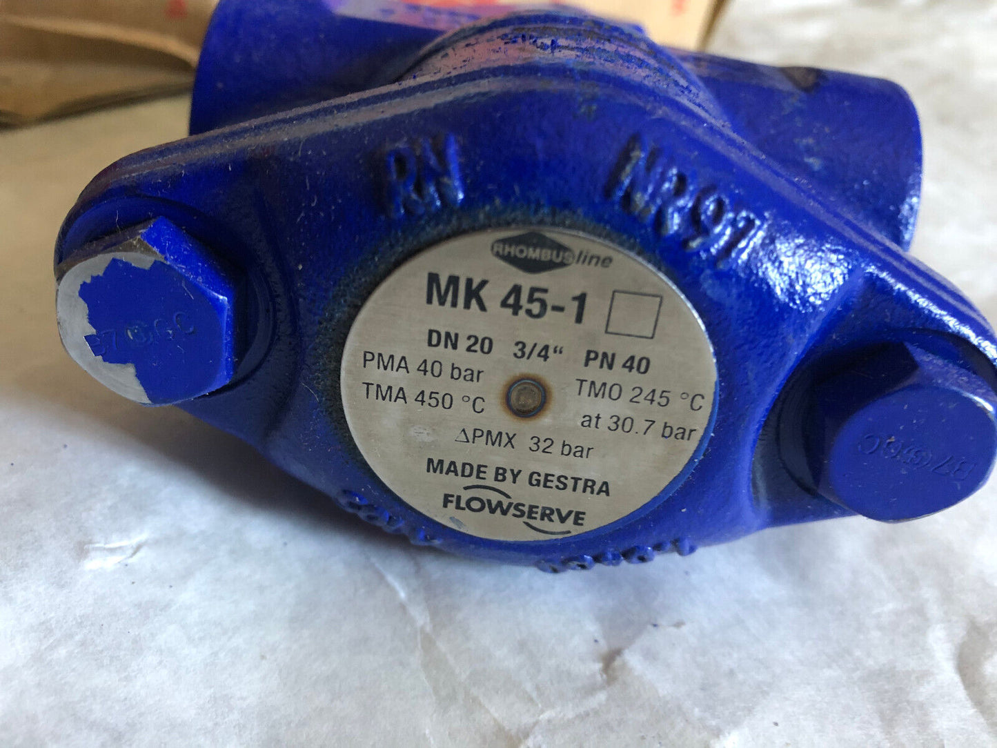 3/4" Flowserve Mk 45-1 Dn 20 3/4" Pn40 Thermostatic Steam Trap,Gestra A105,Aa