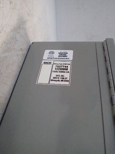 New Sick 405608 Bar Code Scanner Control Box,Chry-04,7027744,12290008,115Vac,Bu