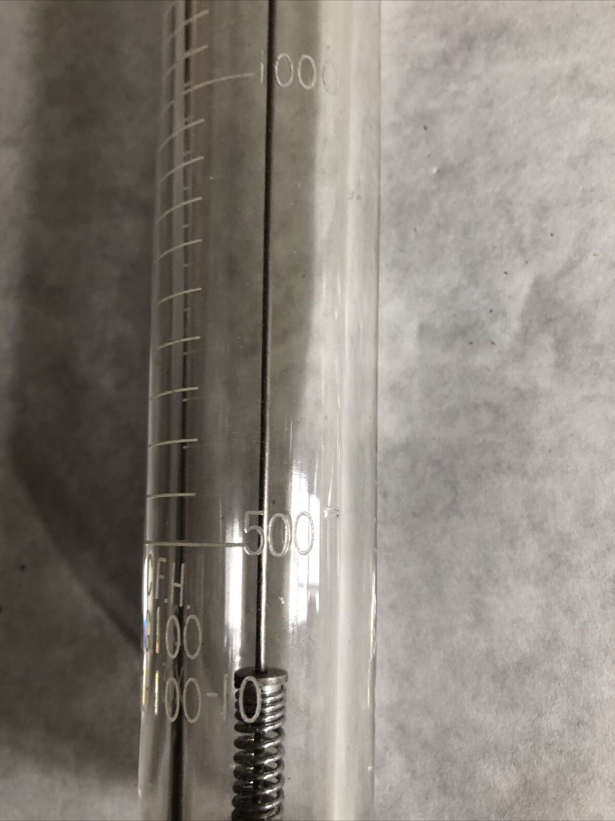 American 30X-100-10,C.F.H. Gas Furnace Flowmeter Cfh S.G.100 Graduated,F104,Be