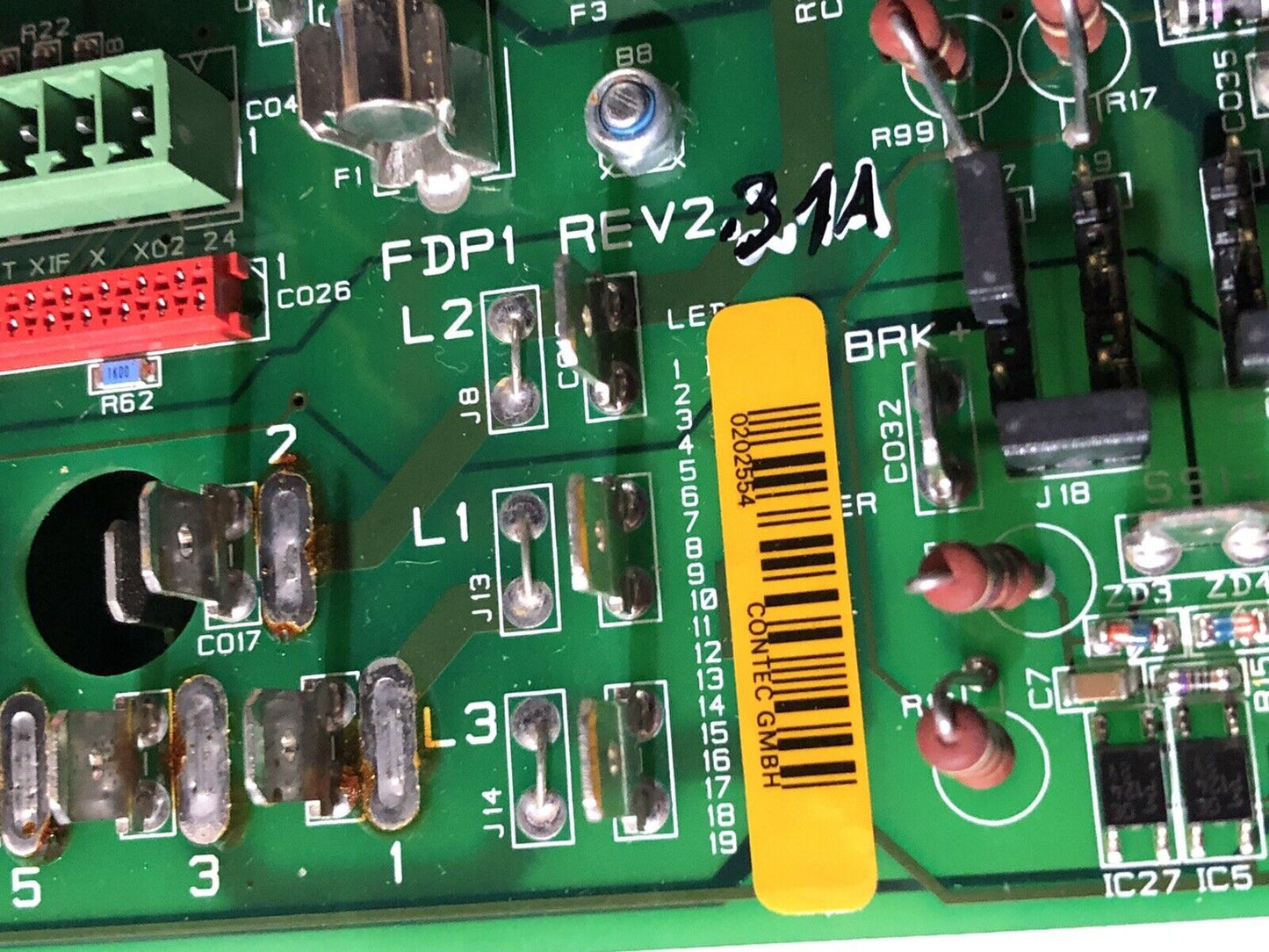 New Lenze Fdp1 Deto Vfd Unit Circuit Control Board Tnap/Jnap Fdpi Rev2 3A,Tn