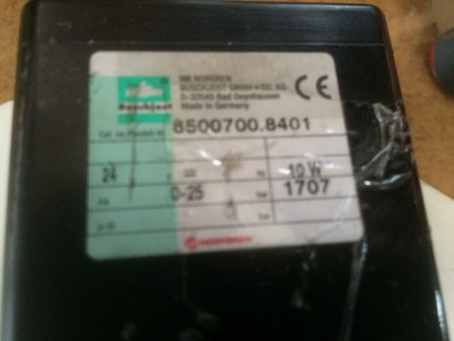 New Buschjost Solenoid Valve 24V 8500700.8401,8500700 0-25Bar,Cw617n,Td