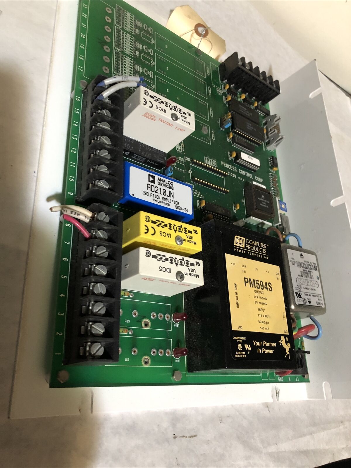 Dm013b000 Process Control Exd0byd Pc Control Board,Exdobyd 1 Phase,120 V,Bl