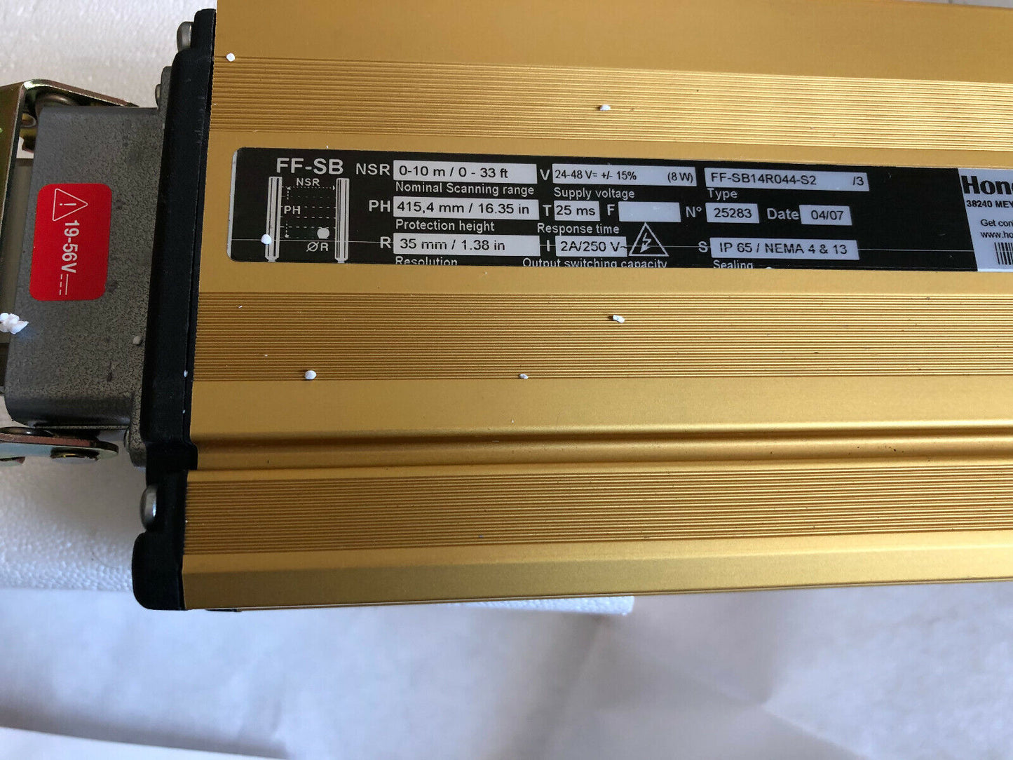 Set Honeywell Ff-Sb14e044-S2,Ff-Sb14r044-S2 Safety Light Curtains Ff-Sb 25283,Ek
