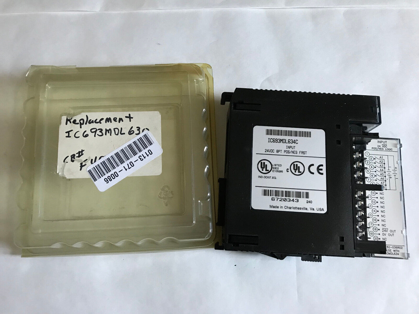 New Fanuc Ic693mdl634c Plc Iinput Module, 8 Pt, 24 Vdc,Ge Fanuc Mdl634,St