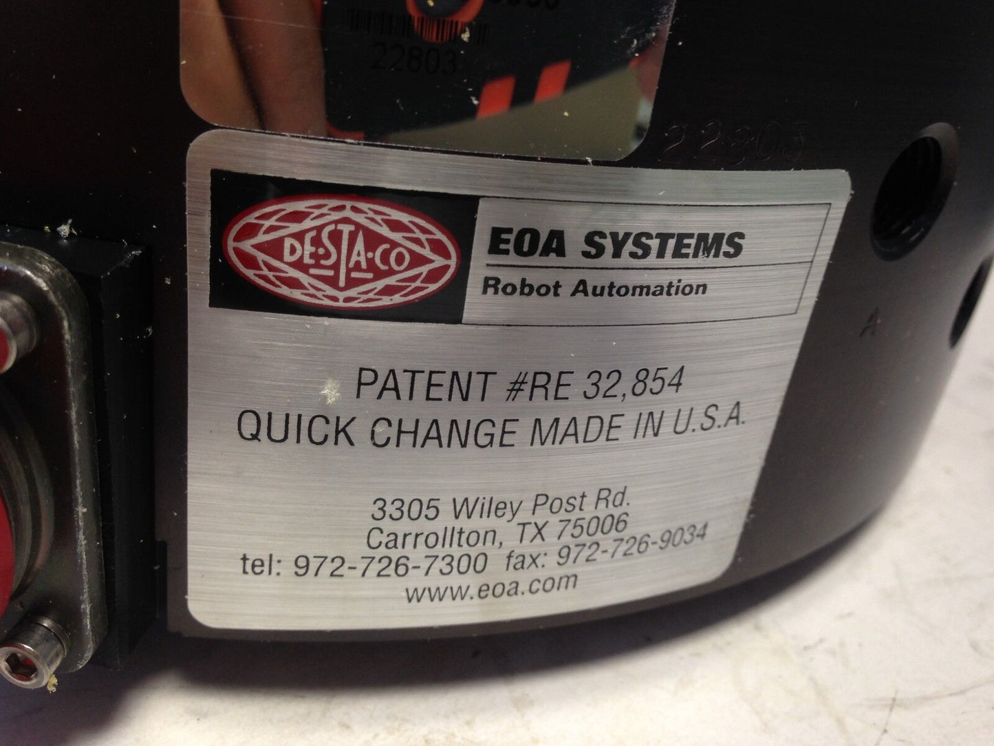 New De-Sta-Co Qc3470-039-0000 Quick-Change 1000 Robotic Tool Chuck Re 32,854,Fg