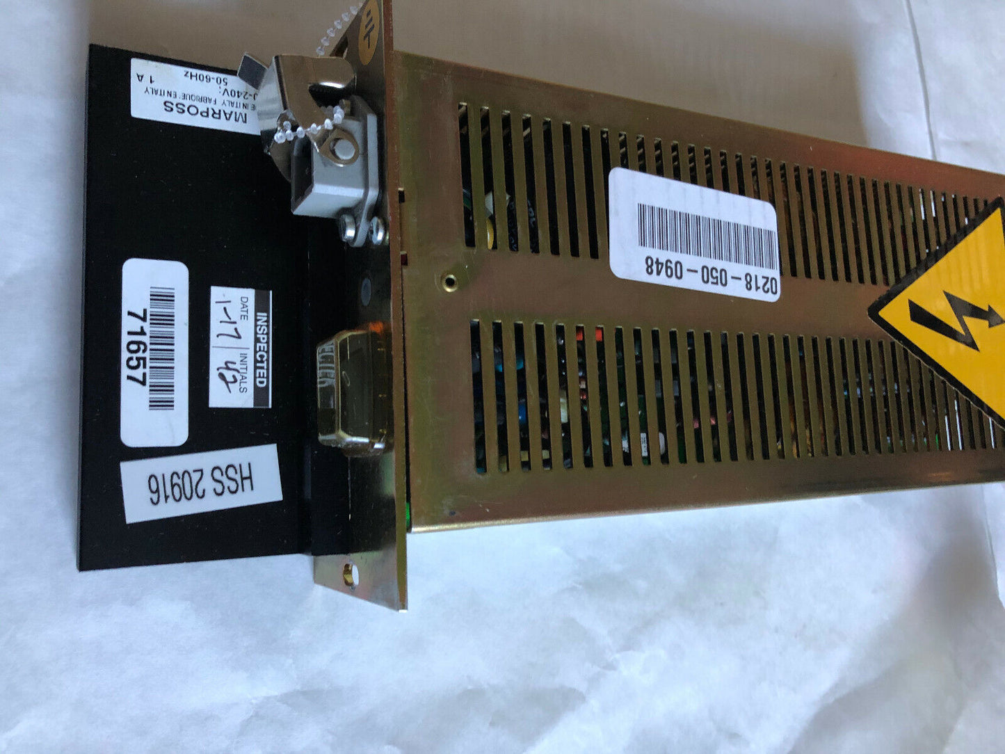 Marposs 6316161711 Power Supply Unit,Hss 20916,6830330103, 100-240V 50/60Hz,Fm