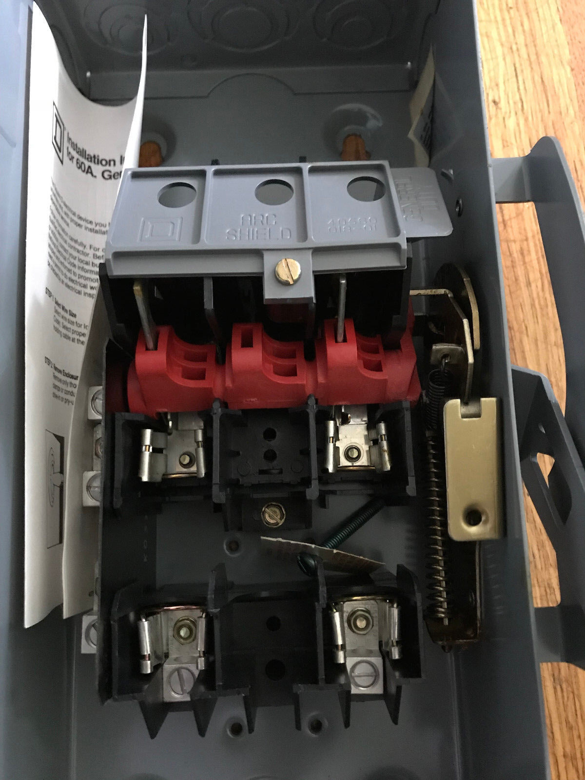 Square D K04x1992 Fusible Safety Switch 60 Amps General Duty 240V, 2Pole,1Ph,Ag