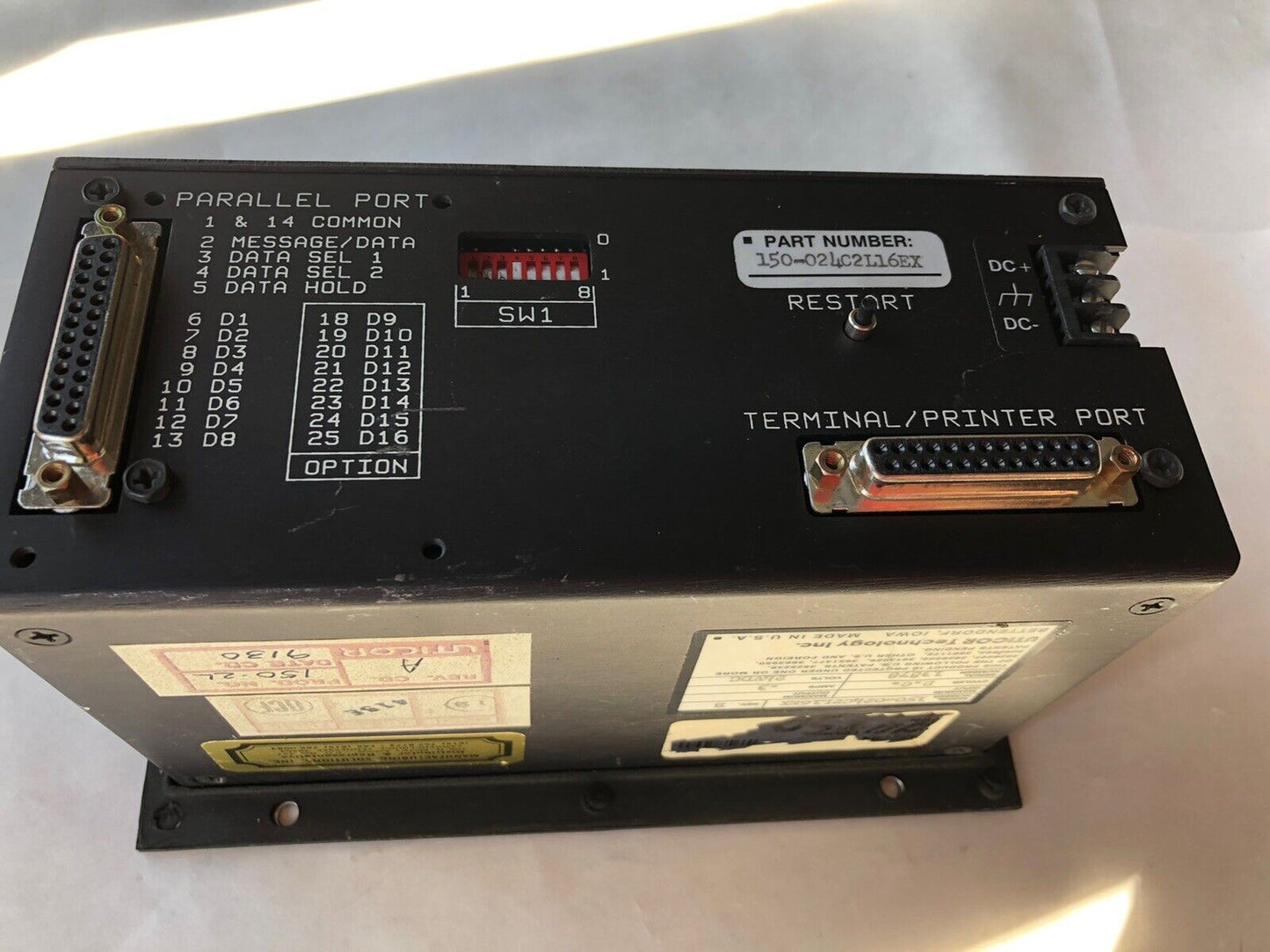 Avg Uticor 150-024C2l16ex, Pmd 150 Operator Interface Display ,Cw