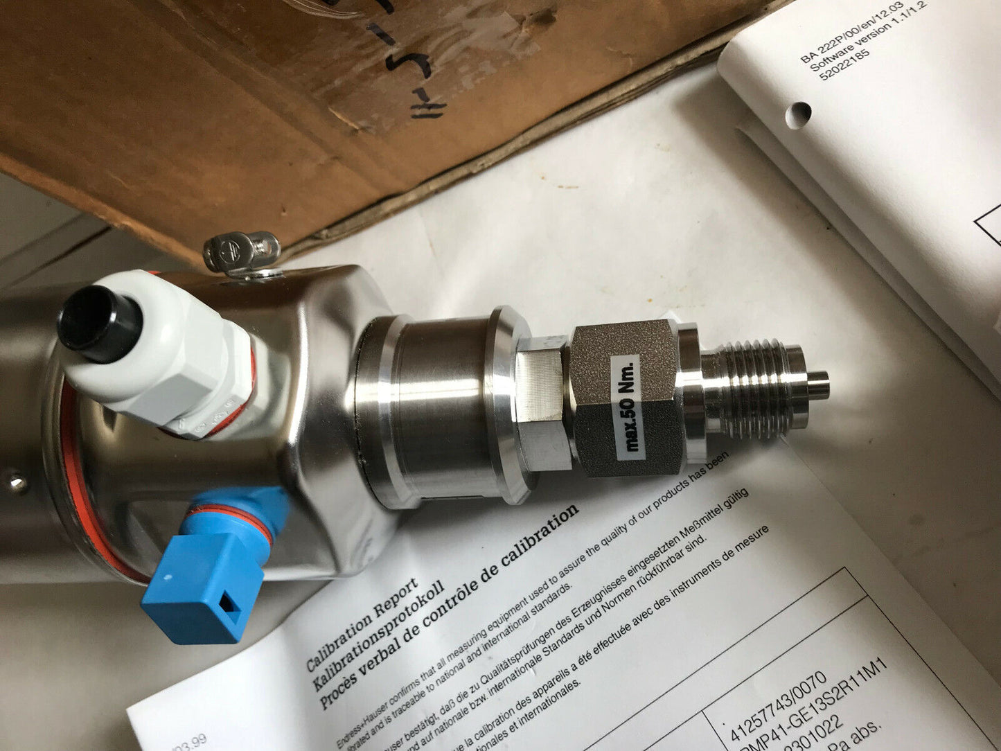 Endress & Hauser Pmp41-Ge13s2r11m1,1.4435 Pressure Transmitter Cerabar M,Sm