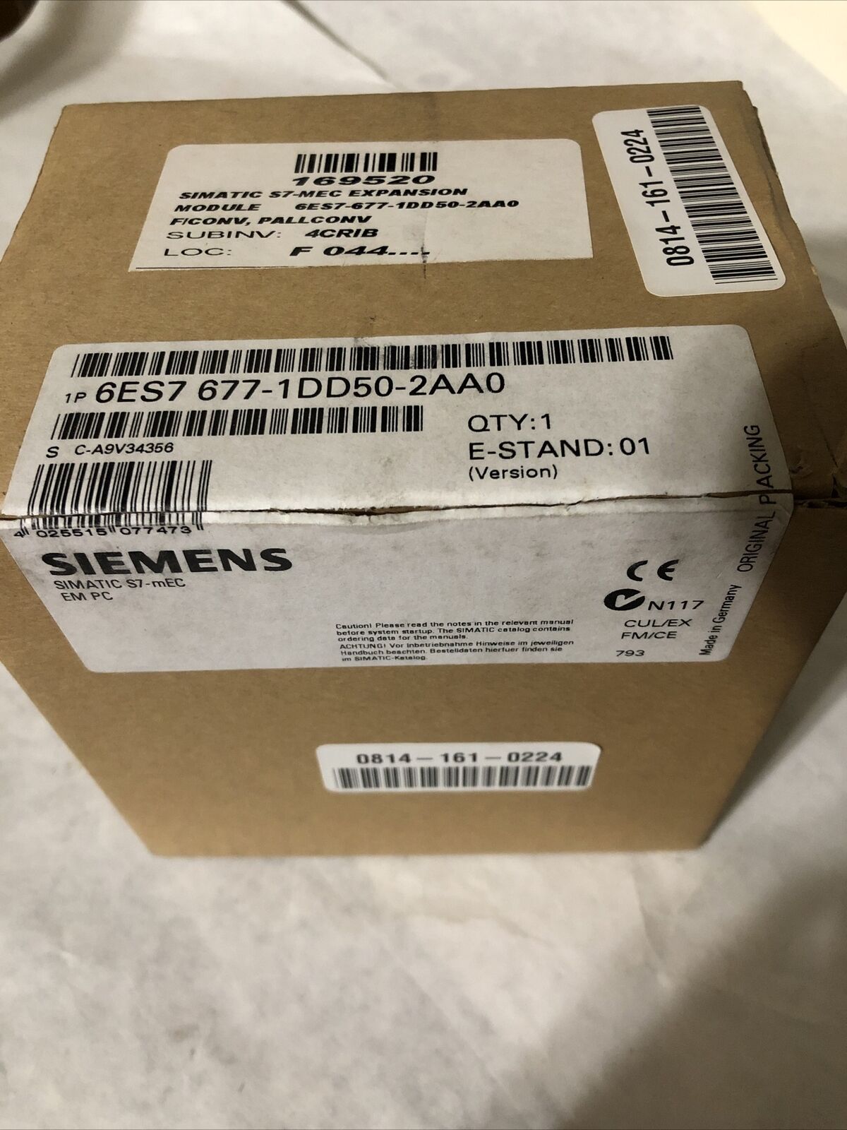 New Siemens 6Es7 677-1Dd50-2Aa0 Simatic S7 Mec Expansion Module,Fj