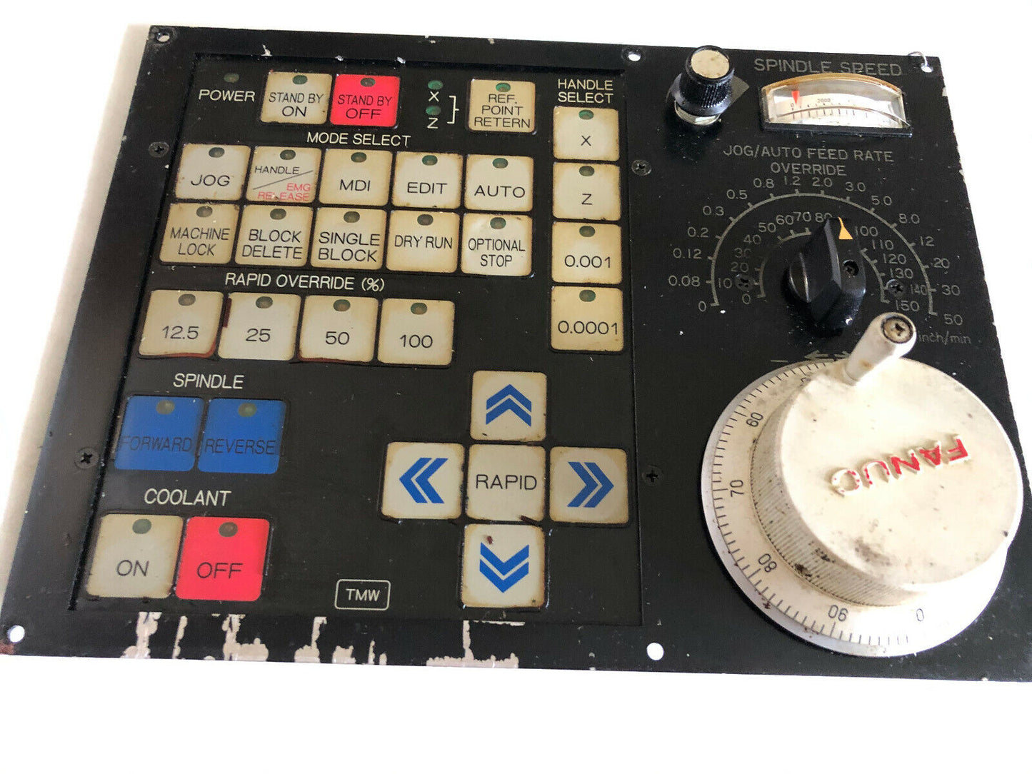 Fanuc A860-0201-T001,Fpa030t-4 Cnc Pulse Generator & Operator Panel Spindle,Ea