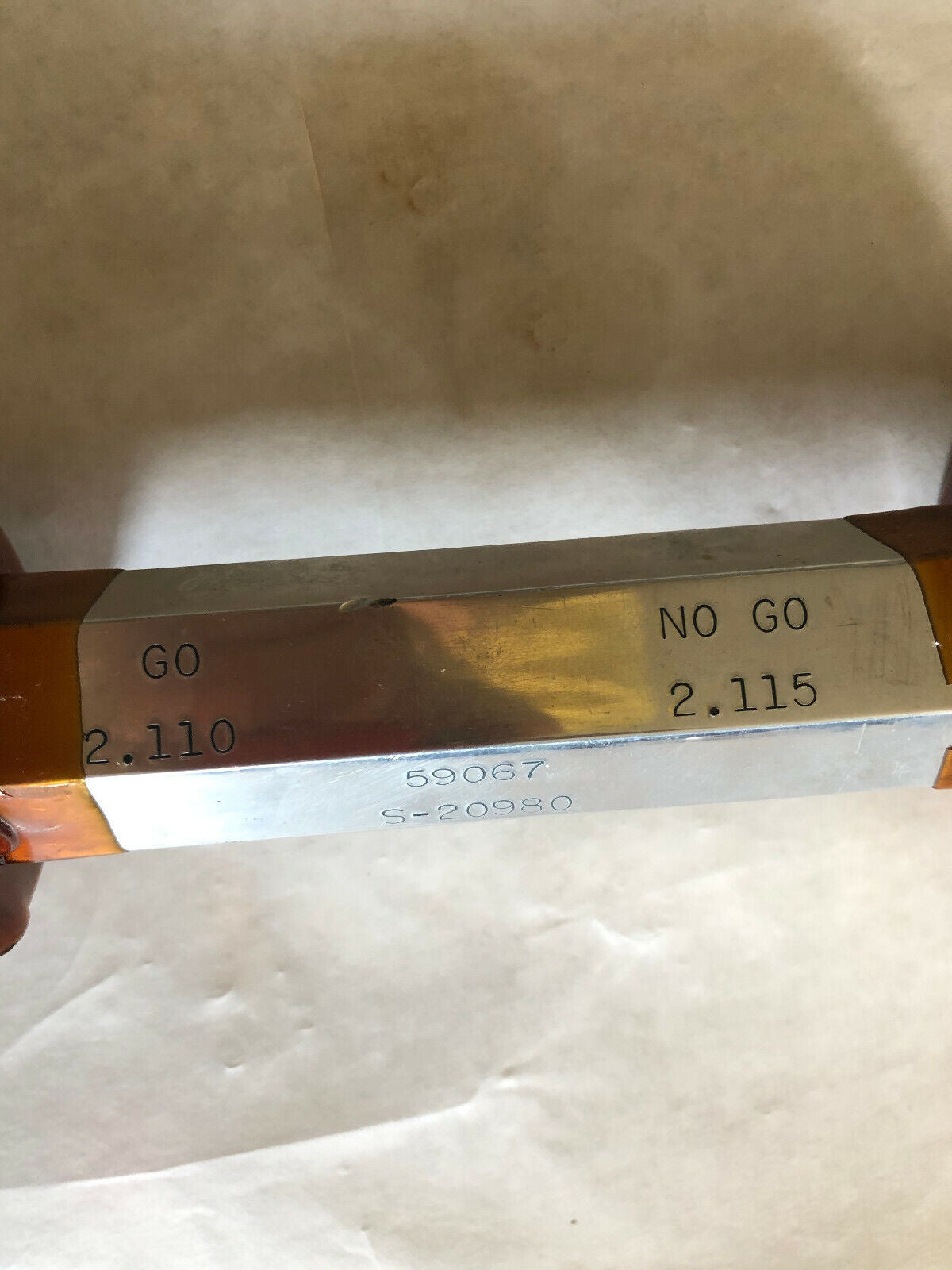 Pmc Plug Gage Go Nogo Pmc 2.110,2.115,Bv