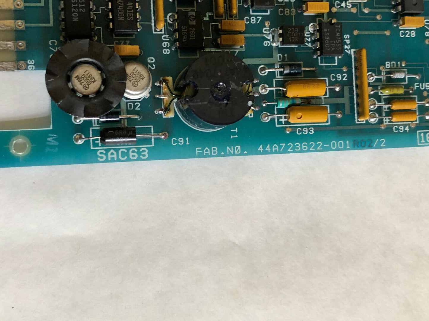 Ge Fanuc Ic600yb917c,44A723622-001 R02/2 Control Module 44A7177595-G01,Sac63,Cf