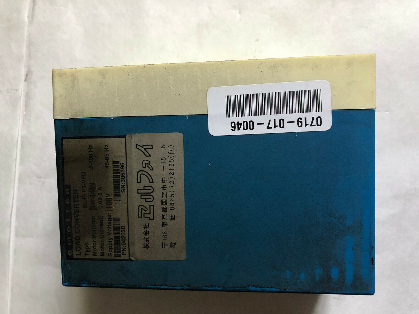 Emotron El-Fi V3-Vfd,042020 Load Converter 100V,El-Fi, V3-Vfd,Sk