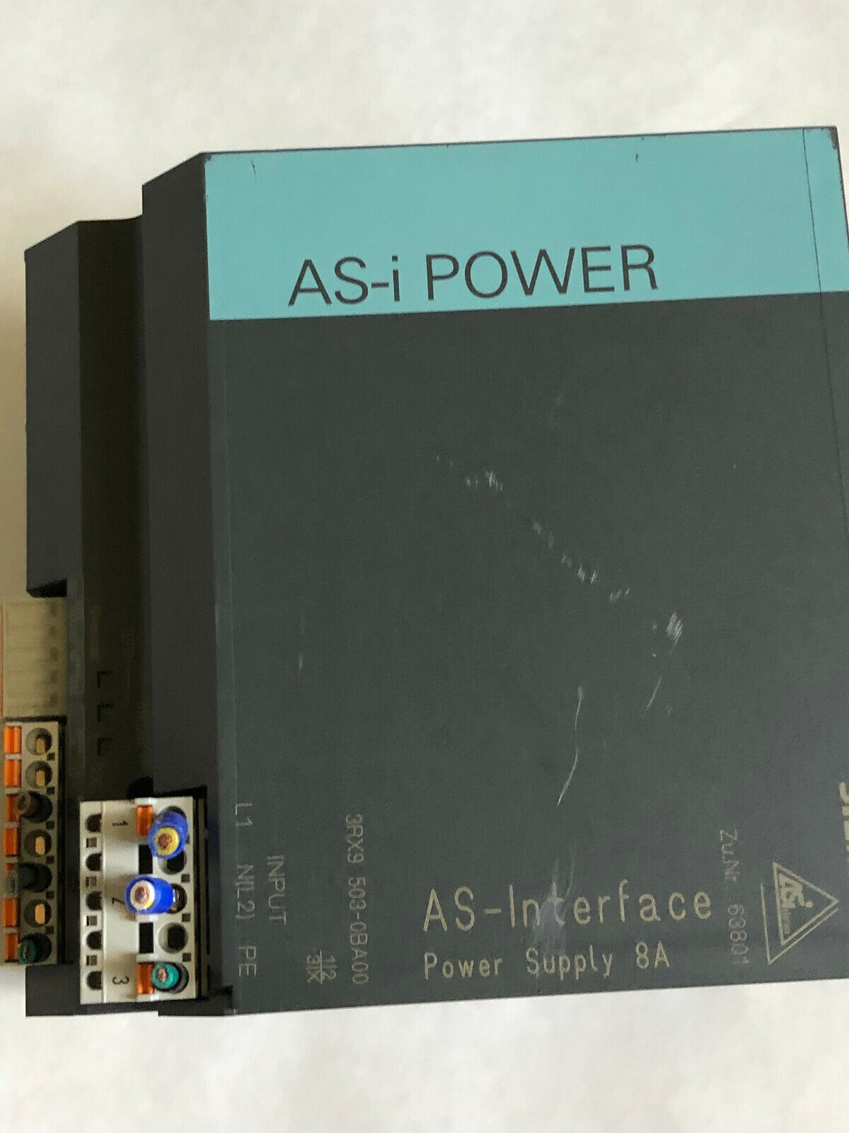 Siemens 3Rx9 503-0Ba00,63801,As-Interface,8A Power Supply,3Rx9 503-Obaoo,Co