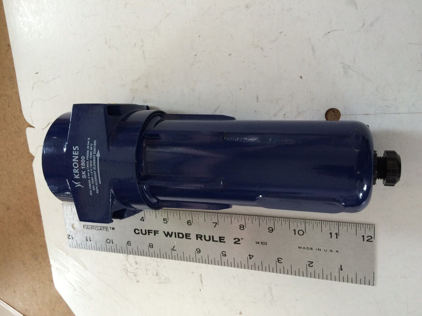 New 1/2" Npt Krones Sk1800 Pneumatic Dust Filter Housing Only Regulator,Ab