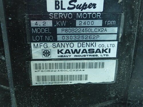 Sanyo Denki P80b22450lcx2a,P80b22450 Ac Servo Motor,4.2 Kw,Rpm 2400,Ti