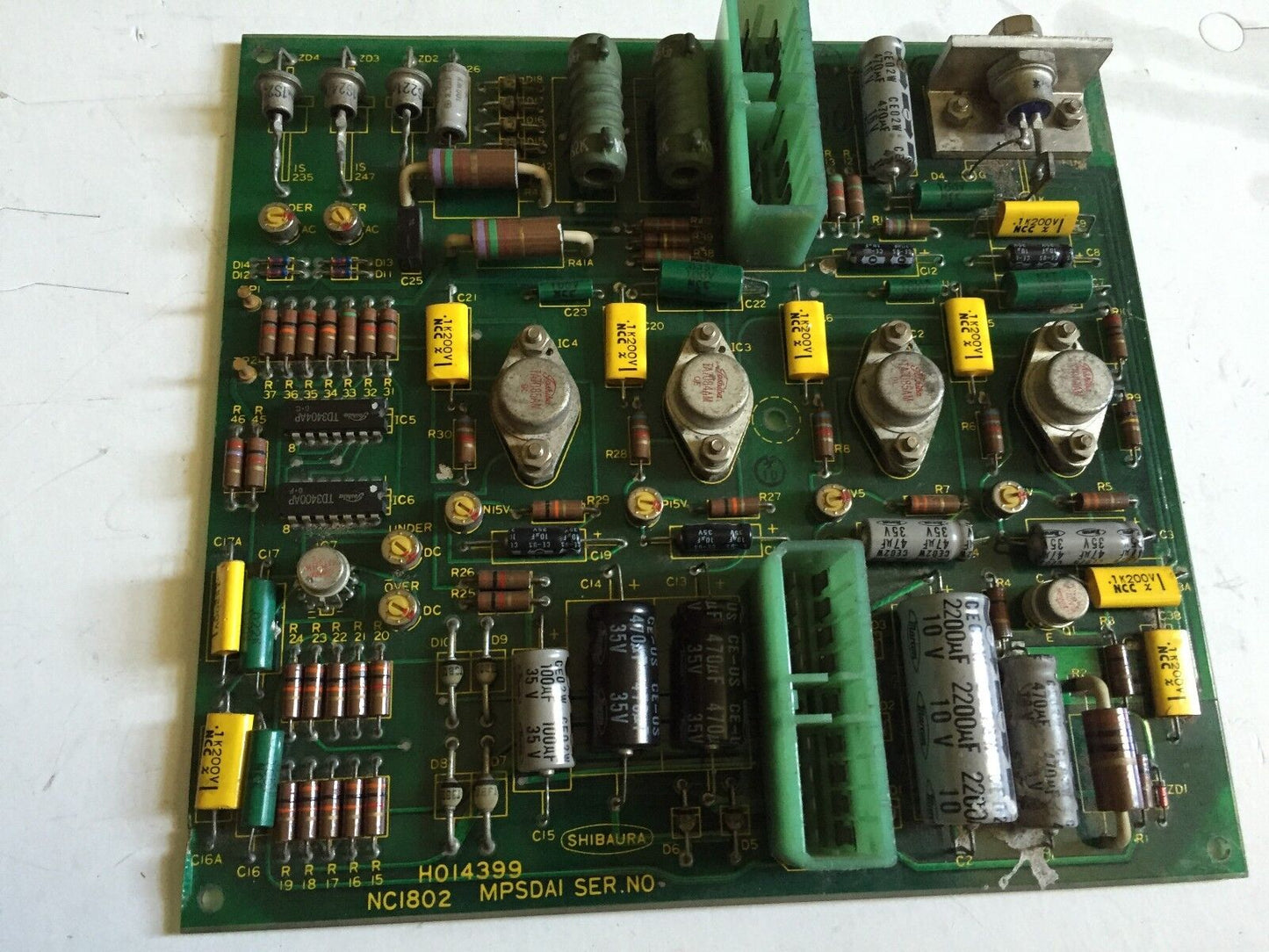 Shibaura H014399,Nc1802 Mpsdai Control Board,Mpsda1,Ea