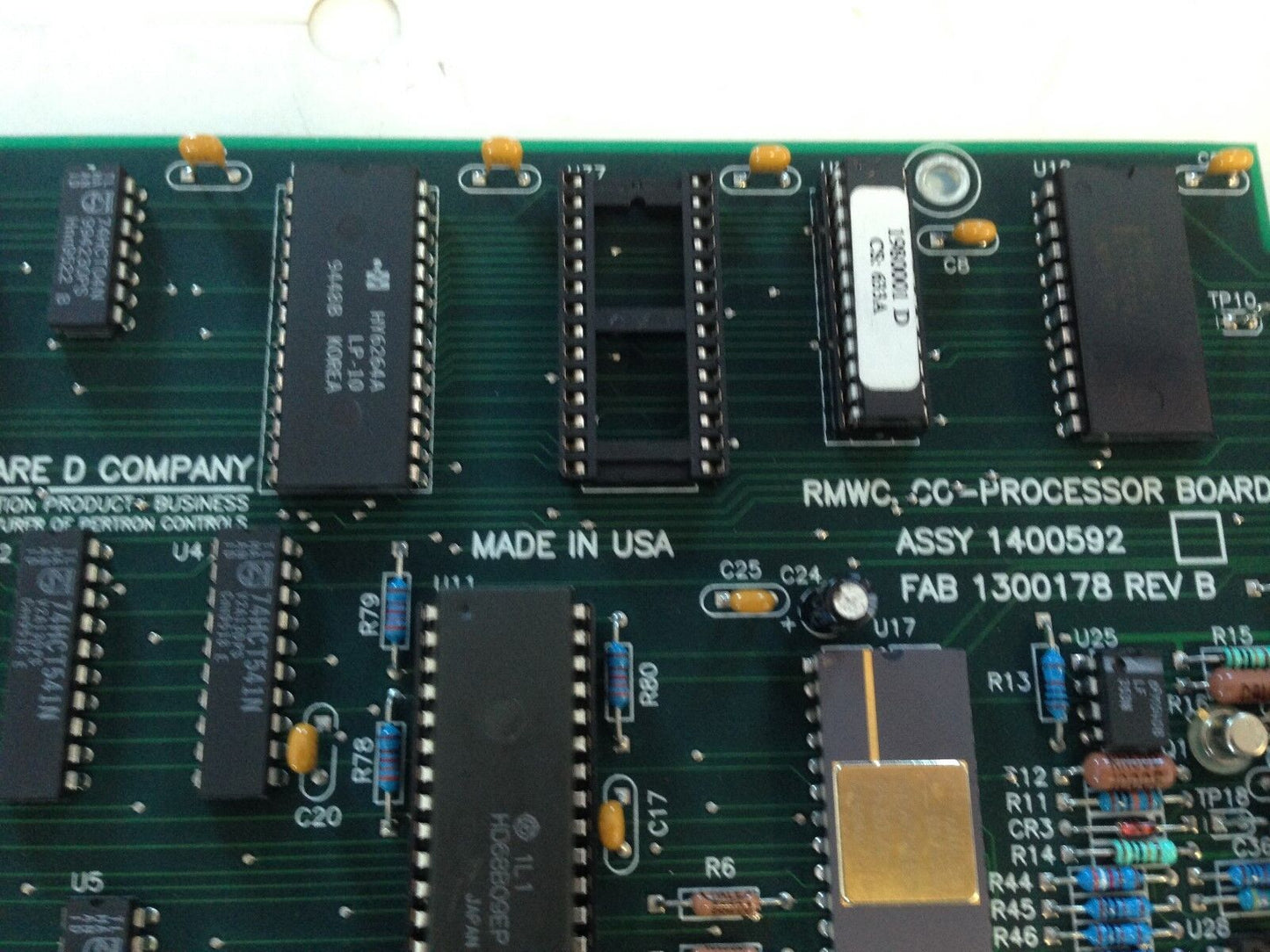 Square D 1400592 Rmwc Co Processor Board,Fab 1300178 Rev B,Co-Processor,Dd