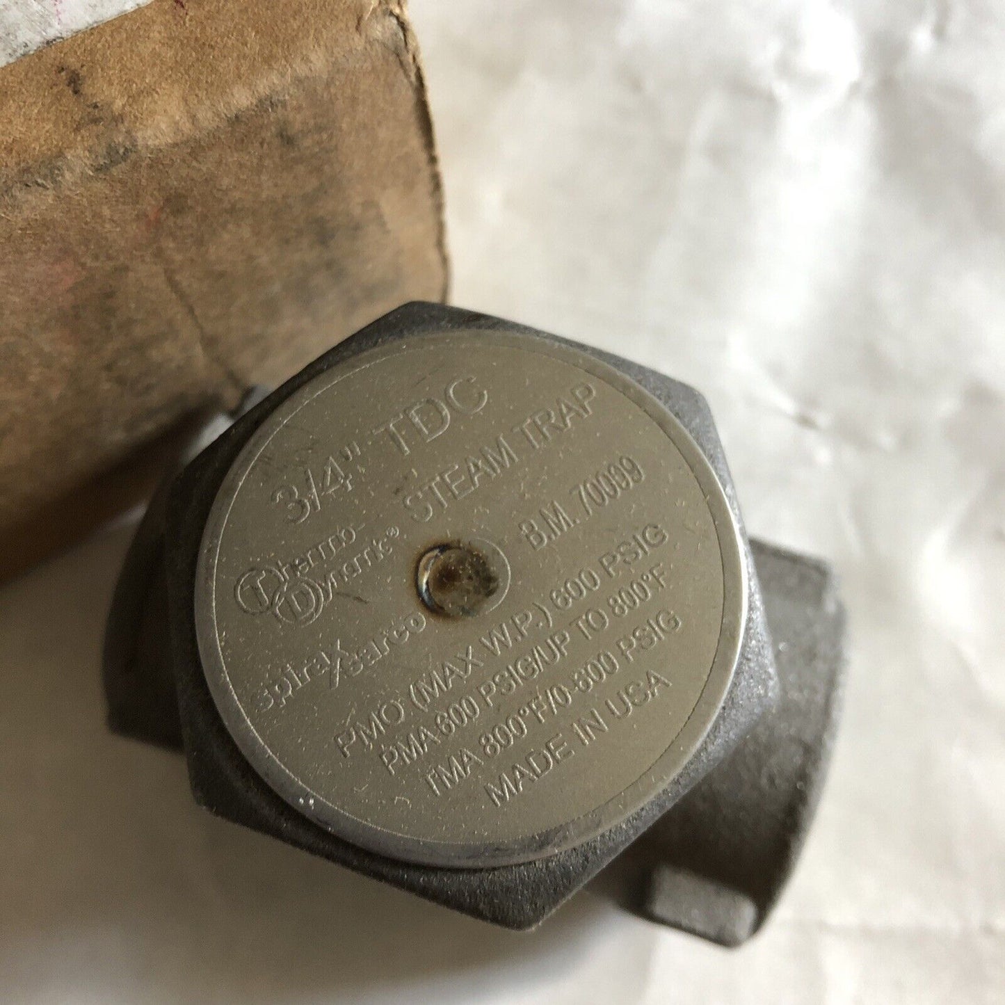 3/4 Npt Spirax Sarco Tdc Thermo-Dynamic Steam Trap,Spirax Sarco B.M. 70009,Fi,Bv