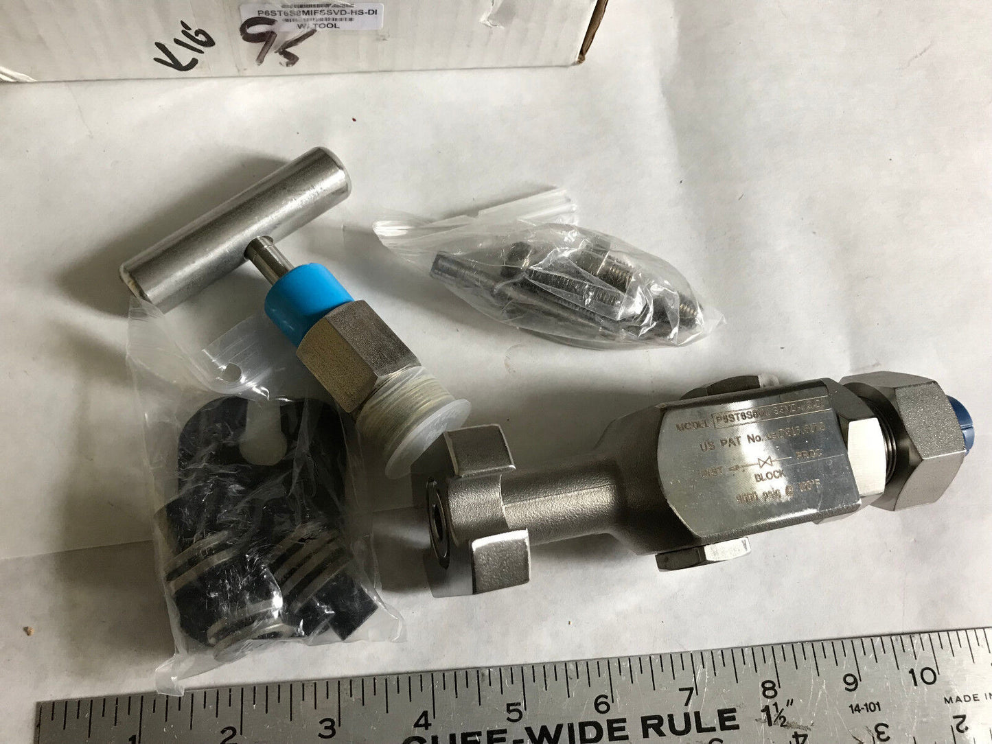 Phoenix Precision P6st6s8mifssvd-Hs-Di,3/8" Bore Valve,P6stss8mifssvd-Hs-Di,Eq
