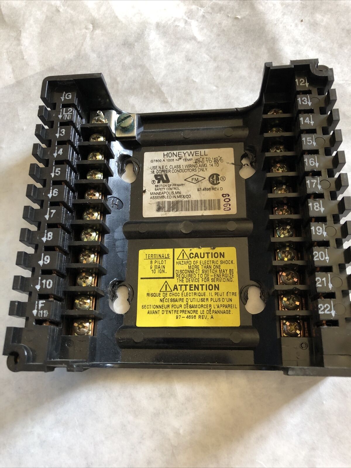 Honeywell Rm7800l1012,St7800a1038,Q7800a1005 Burner Control,Rm7800 L 1012,Eq