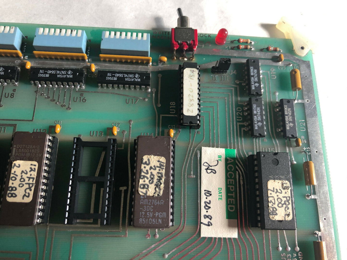 Gmr 28823.01 Ca,Eprom/Switches Iii Pcb Board 28823,Fj