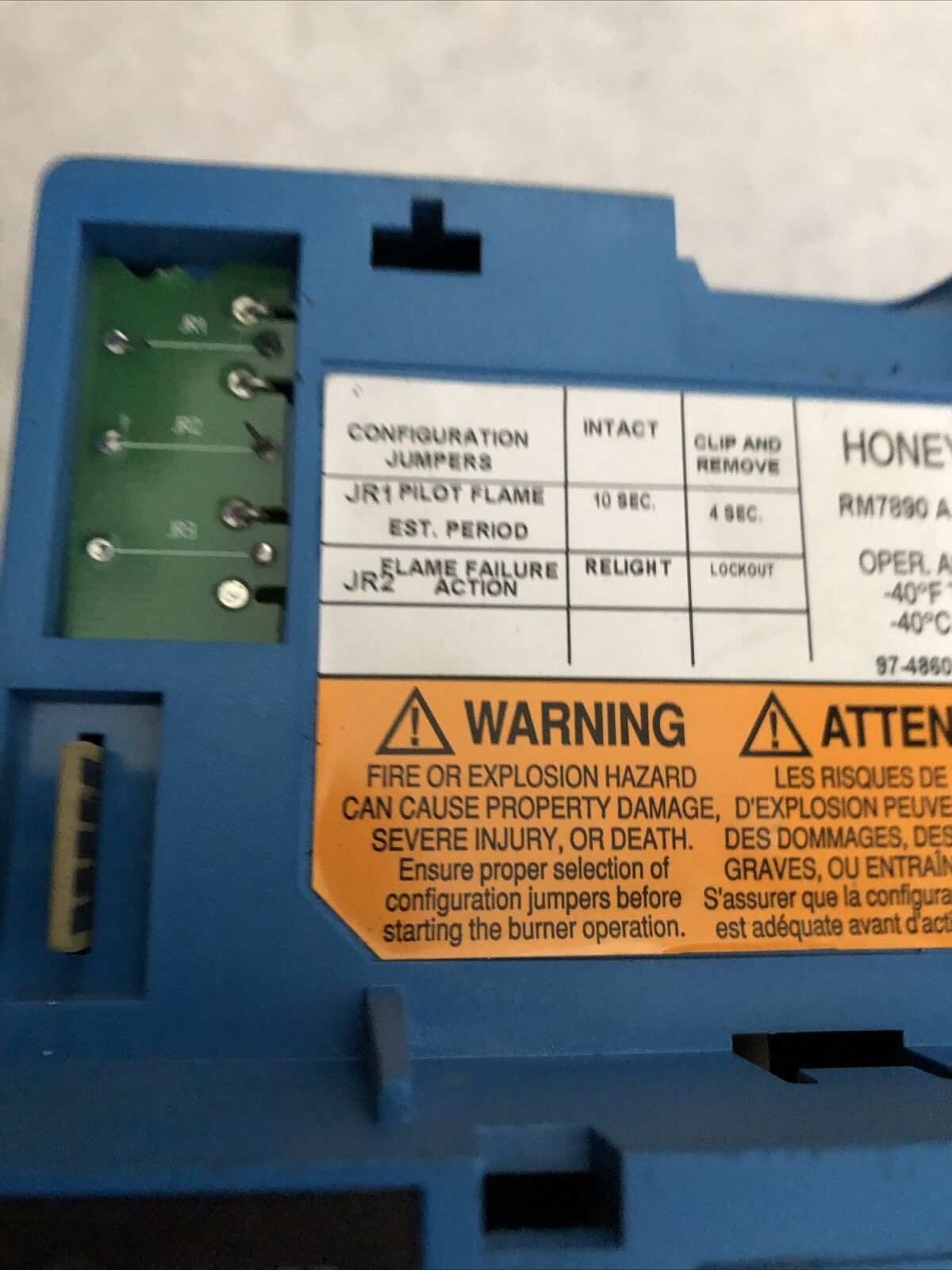 Honeywell Rm7890 A 1015 Burner Rm7890a1015 Control,Relay Module,Cs