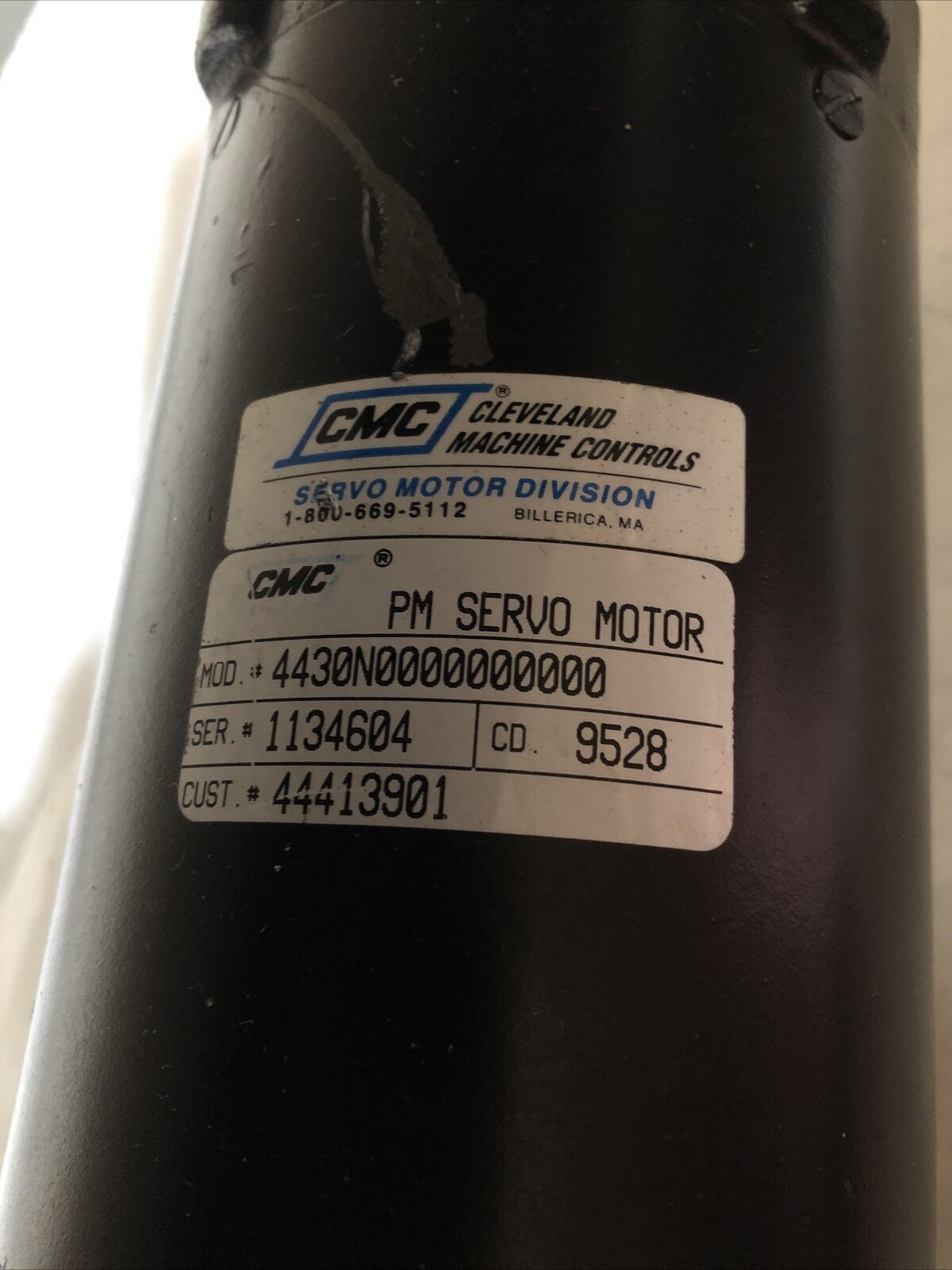 Cleveland Cmc 4430N0000000000 Pm Servo Motor, 61 Lb-In Torque, 36,Bu