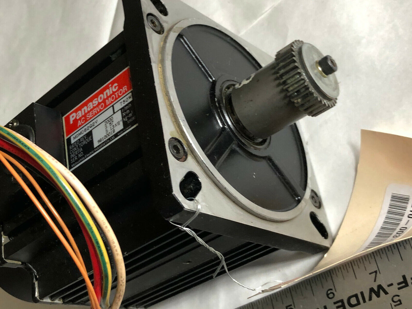 Panasonic Mdm082q2v Ac Servo Motor,Panasonic Mdmo82q2v,750W,2000,3.57,Aj