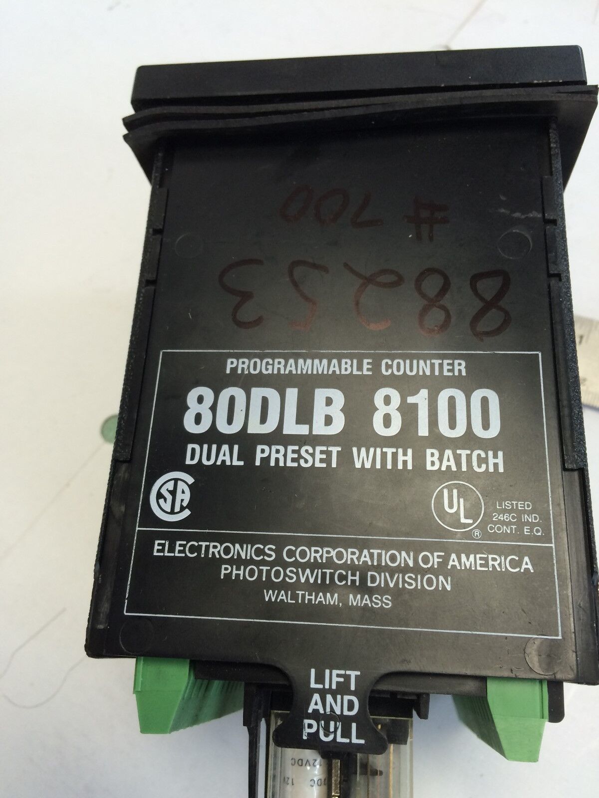 Allen Bradley Programable Counter Model A 80Dlb-8100 Photoswitch,Fk