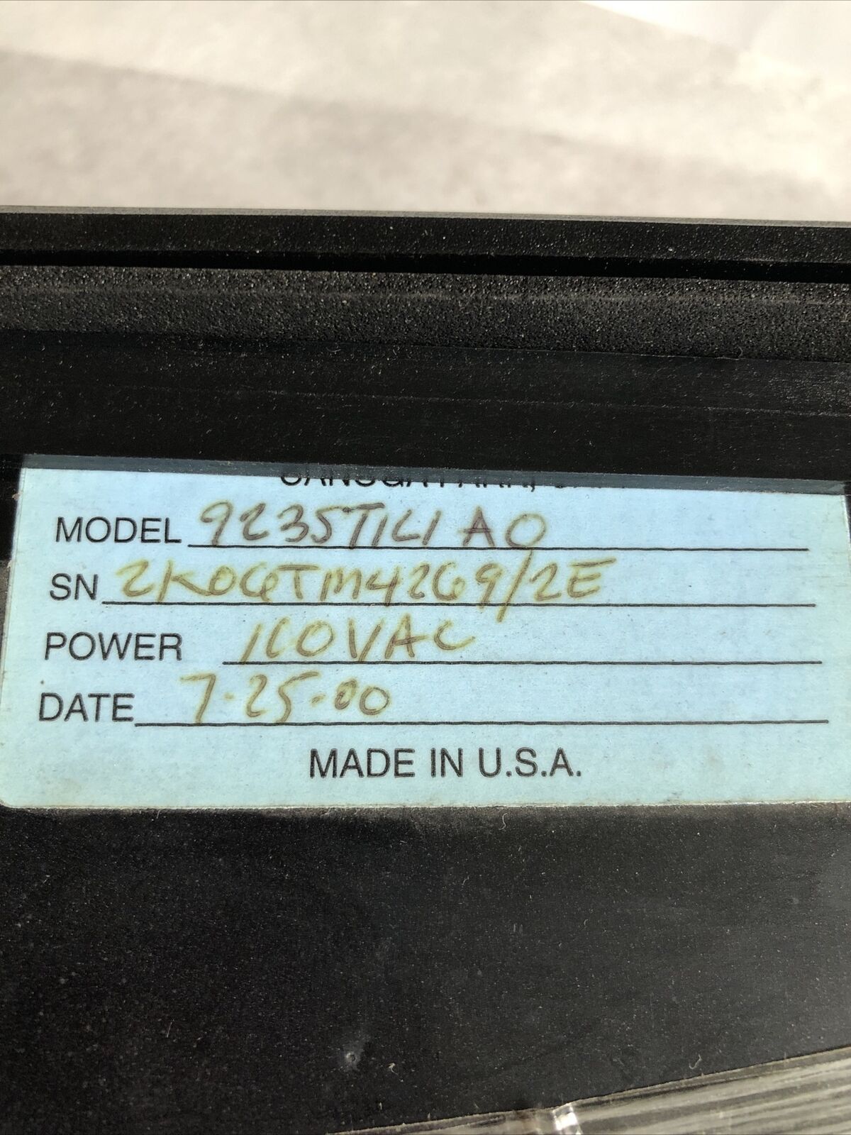 Flowmetrics 923 St1 Flow Controller, Operator Panel,923Stiliao,923Stil/Ao,Fg