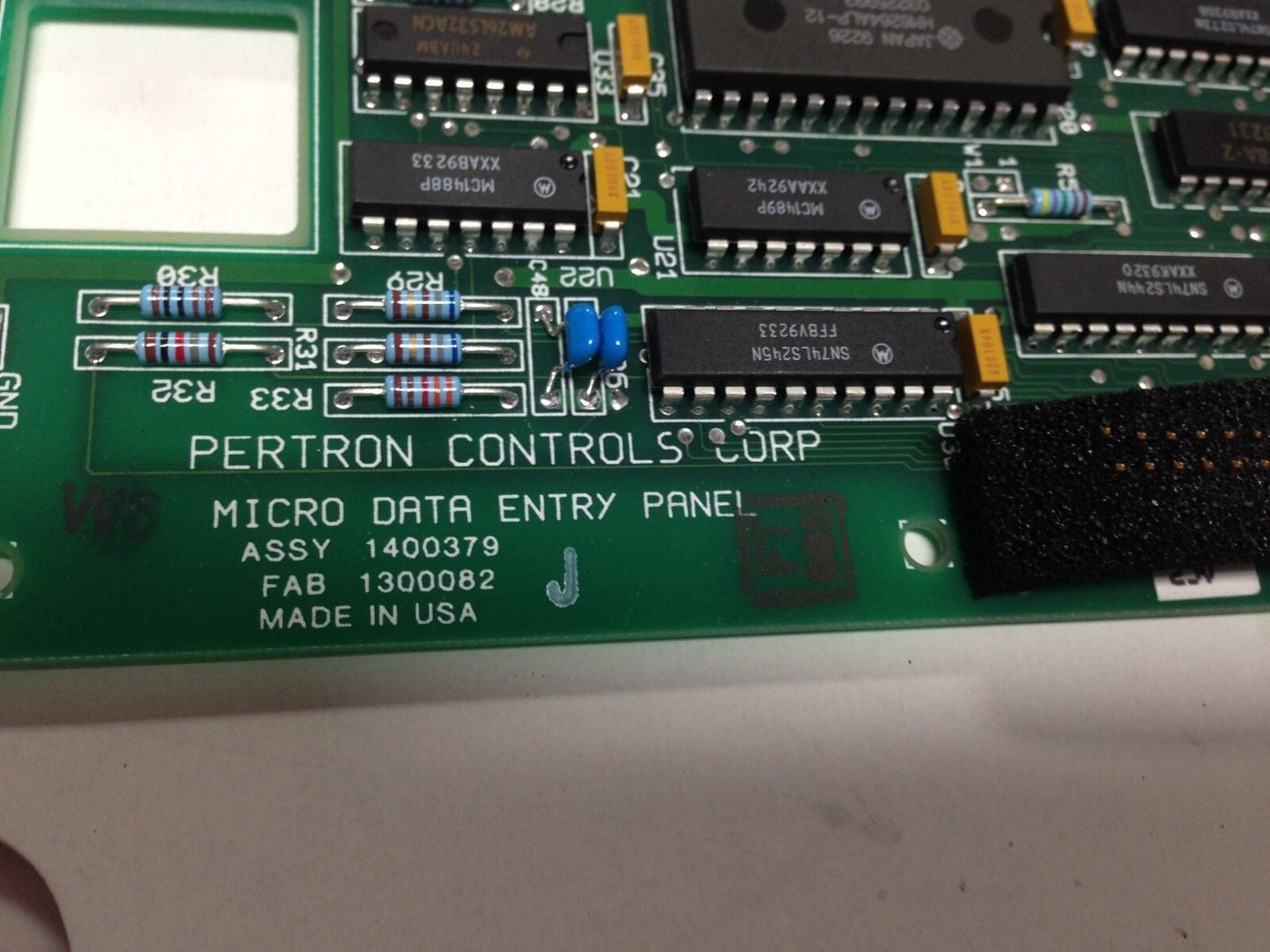 Pertron 1400379 Fab 1300082 Operator Interface Data Entry Control Panel,Dd