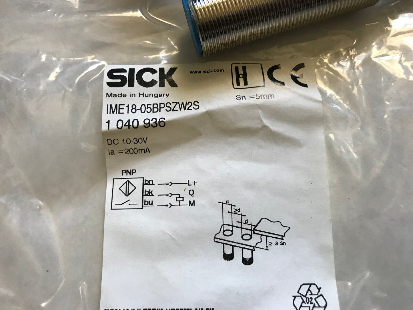 New Sick Ime18-05Bpszw2s Inductive Proximity Sensor 1 040 936,Sr